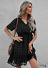 Aurora Boho Mini Dress Blue